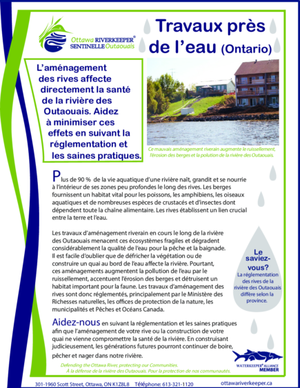 Le programme de sel de voirie 2022‑2023 de Garde-rivière des Outaouais -  Ottawa Riverkeeper