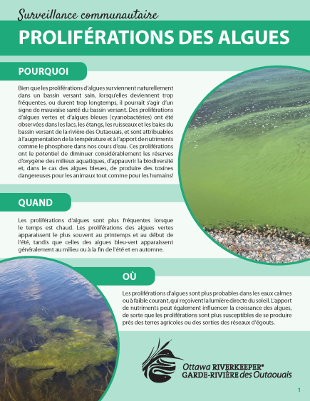 Guide de surveillance communautaire : Proliférations des algues
